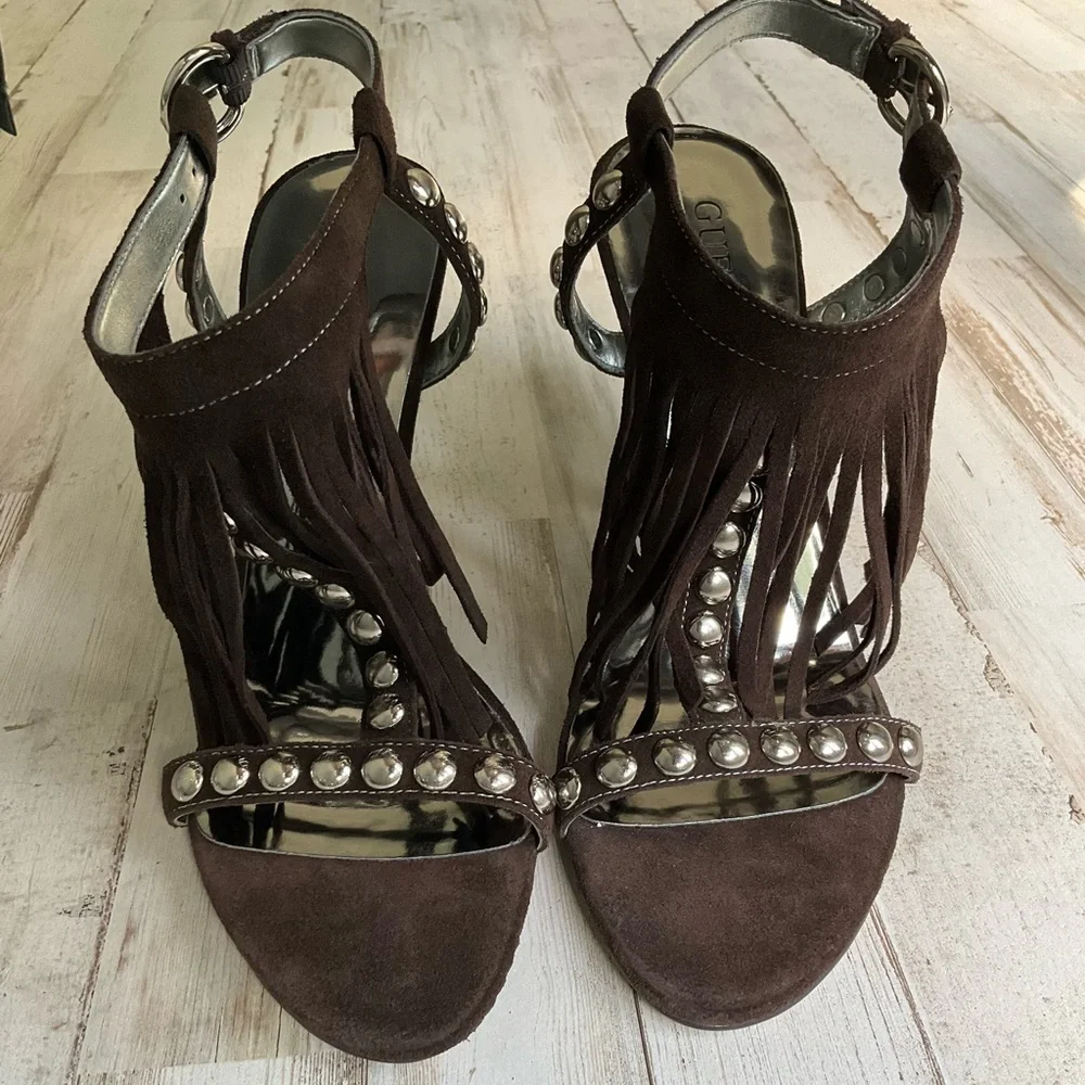 GUESS by Marciana Galiena Fringe Heel Sandals - Picture 11 of 11